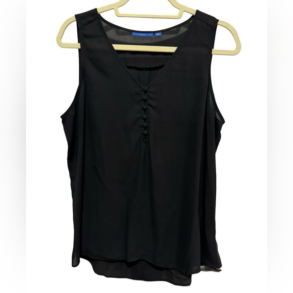 Apt 9 - V-Neck button front sleeveless blouse - Size L - Picture 1 of 3